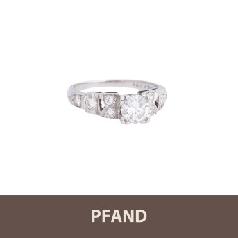 PFANDAUKTION - 1 Ring, Platin, Diamanten