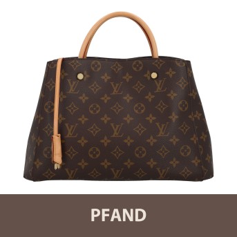 PFANDAUKTION - LOUIS VUITTON Schultertasche "MONTAIGNE MM", Koll.: 2018.