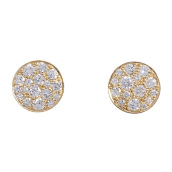 Paar Ohrstecker mit Brillanten von zus. ca. 1,1 ct,