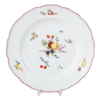 MEISSEN Teller 'Früchtedekor', um 1760.