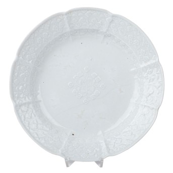 MEISSEN Teller 'Vergissmeinnicht-Reliefdekor', um 1750/60.