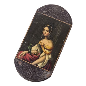 DEUTSCHLAND Andenkenetui 'Schillerdenkmal in Stuttgart', um 1839.