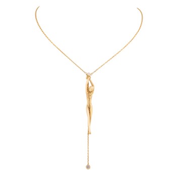 Collier "Venus" mit Brillanten von ca. 0,2 ct,