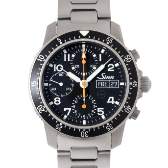 SINN 103 TI  TESTAF Herren Chronograph von 2016. Box und Papiere.