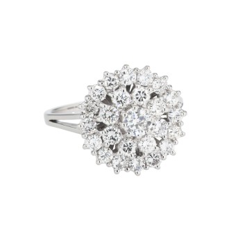 Ring mit Brillanten von ca. 1,5 ct,