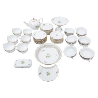 HEREND 65 Serviceteile 'Hagebutte', 20. Jh.