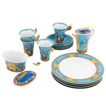 VERSACE X ROSENTHAL coffee service &quot;LES TRÉSORS DE LA MER&quot;.