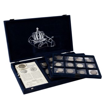 37 silver coins of the European monarchies,