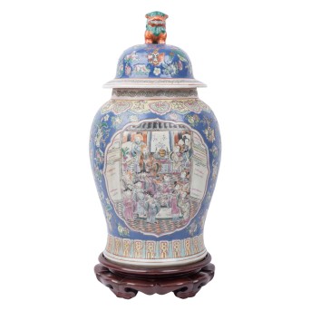 Deckelvase. CHINA, 20. Jh.