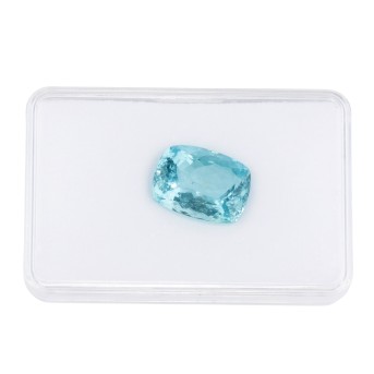 Loser Aquamarin 11,51 ct, cushion cut,
