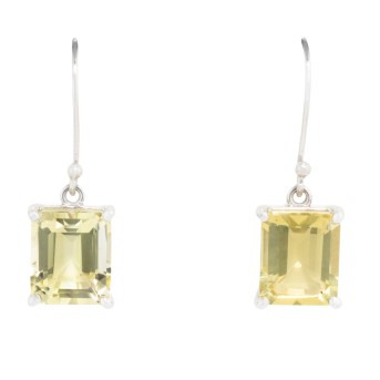 Paar Ohrhänger mit Lemoncitrin,