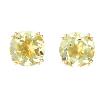 Paar Ohrstecker mit Lemoncitrin