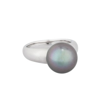 Ring with Tahitian pearl,