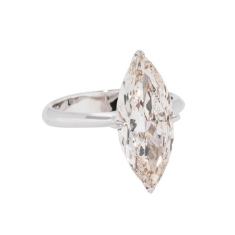 Solitärring mit natürlichem Diamant, 5,03 ct,