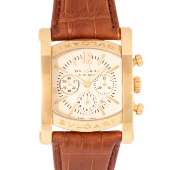 BULGARI Assioma Ref AA44GCH Herren Chronograph von 2007. Box und Papiere.