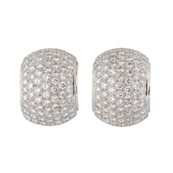 Ohrringe mit Brillanten von zus. ca. 5,5 ct,