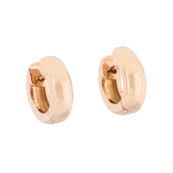 Paar Creolen in Roségold 18K,