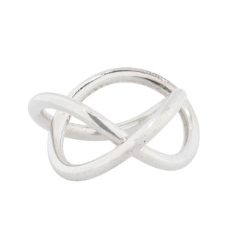 Moderner Silberring,