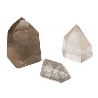 Konvolut 3 Rutilquarze,