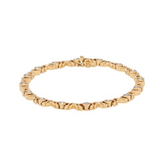 Bracelet with 16 brilliant-cut diamonds totaling approx. 0.8 ct,