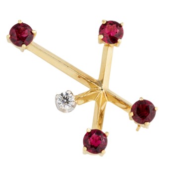 Brosche/Anhänger "Kreuz des Südens"