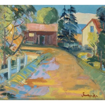 EXPRESSIONIST PAINTER &quot;Village View&quot;