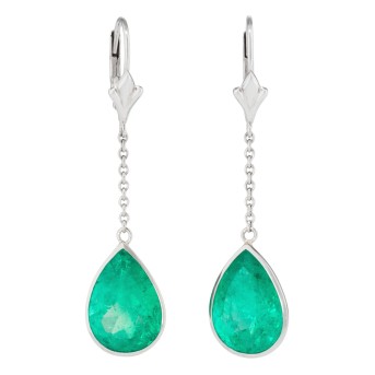 JACOBI JACOBI Paar Ohrhänger mit Smaragden