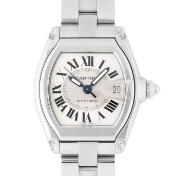CARTIER Roadster Ref. 2510 Automatic men's watch with box and papers 2003.