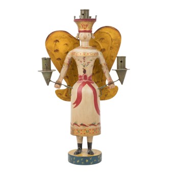 ERZGEBIRGE Leuchterengel, Ende 19./Anfang 20. Jh.