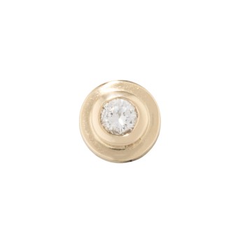 Solitaire stud earrings with diamonds,