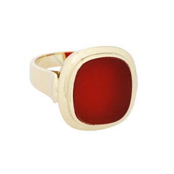 Ring with carnelian,