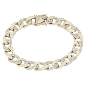 Panzerarmband mit 66 Brillanten