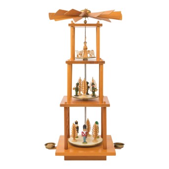 ERZGEBIRGE 3-stöckige Pyramide, 20. Jh.