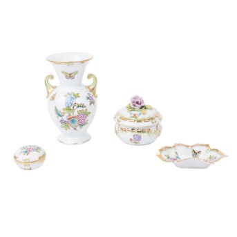 HEREND, 4-piece set, 'Queen Victoria', 20th century: