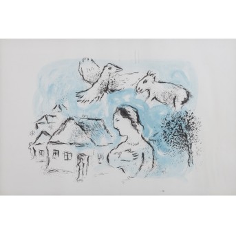 CHAGALL, MARC (1887-1985) &quot;Le Village&quot; 1977