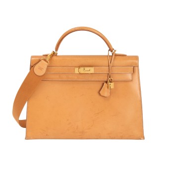 HERMÈS handle bag &quot;KELLY BAG 40 SELLIER&quot;, coll.: 2007.