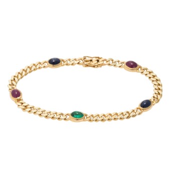 QUINN QUINN Armband mit Saphir-, Rubin-,