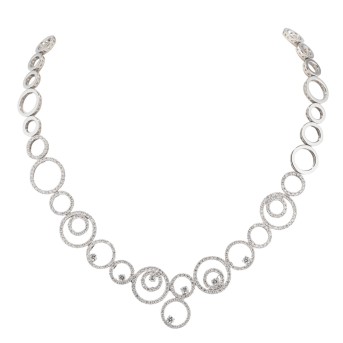 WEMPE necklace with diamonds totaling approx. 4.25 ct,