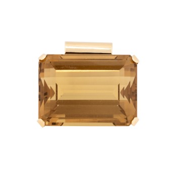 Anhänger mit Citrin von ca. 58 ct