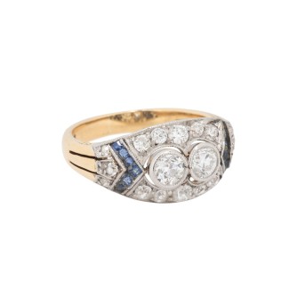 Ring with diamonds totaling approx. 0.6 ct,
