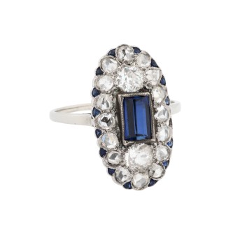 Ring mit Diamanten von zus. ca. 1,2 ct,
