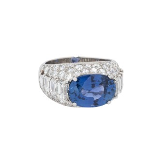 BULGARI BULGARI. Ring mit natürlichem Saphir 6,25 ct,
