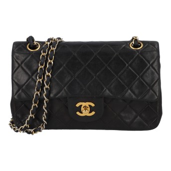 CHANEL VINTAGE shoulder bag &quot;KLEINE KLASSISCHE TASCHE&quot;, coll.: 1991-1994.