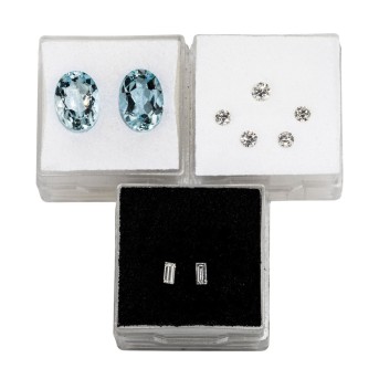 Aquamarines and diamonds,