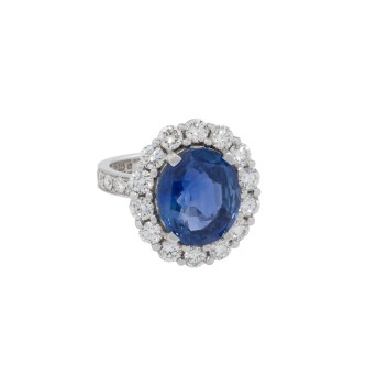 Ring mit natürlichem Saphir 8,01 ct, Madagascar,