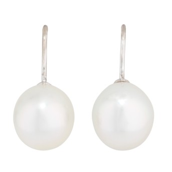 Earrings with South Sea pearls,