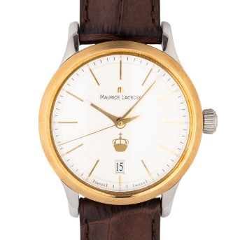 MAURICE LACROIX MAURICE LACROIX Les Classiques Ref LC6017 Limited Edition Herrenuhr. Box und Blanko Garantieheft. Ca. 2010er Jahre.