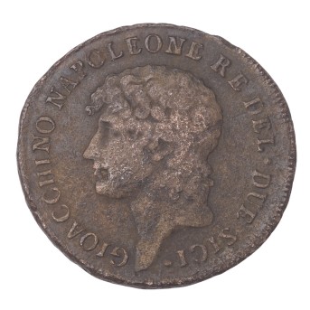 Kingdom of Naples/ Sicily - 2 Grana 1810 copper coin