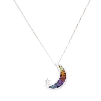Anhänger 'Mond' mit Peridot,
