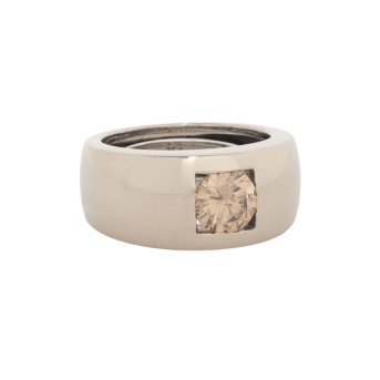 Solitärring mit Brillant, ca. 1,1 ct,